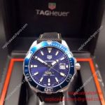 Japan Grade Replica Tag Heuer Calibre 5 Automatic Watch Dark Blue Dial Nylon strap